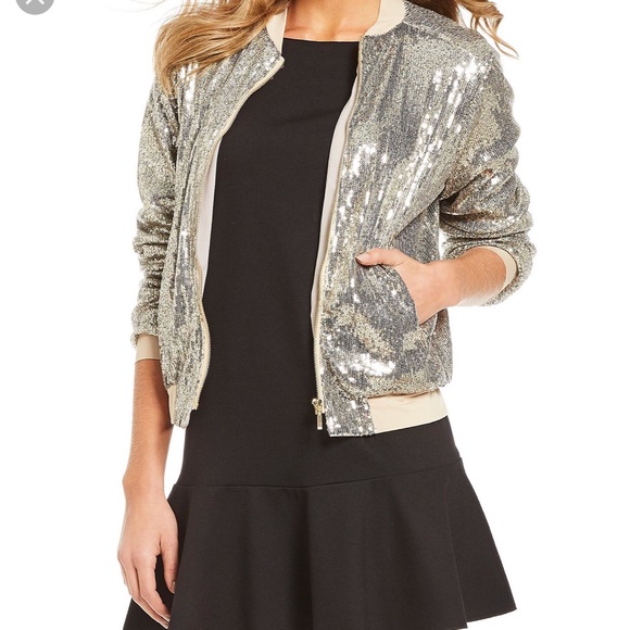 Gibson Latimer Jackets & Blazers - Gold Sequin Jacket